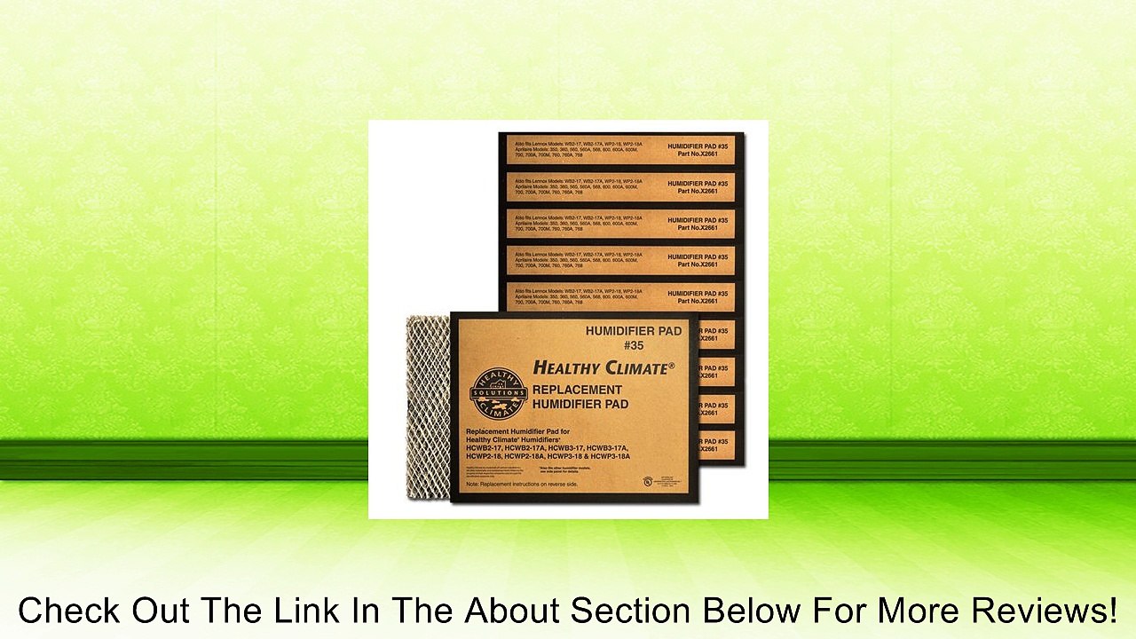 Lennox Healthy Climate #35 Water Panel Evaporator - # X2661, 10-Pack Review