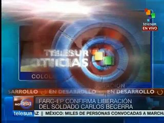 Liberación de Becerra refuerza proceso de paz en Colombia: Villarraga