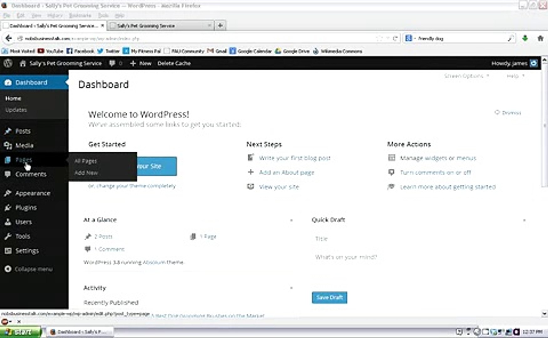 ⁣How to make a web page in Wordpress [Wordpress Tutorial 2014]