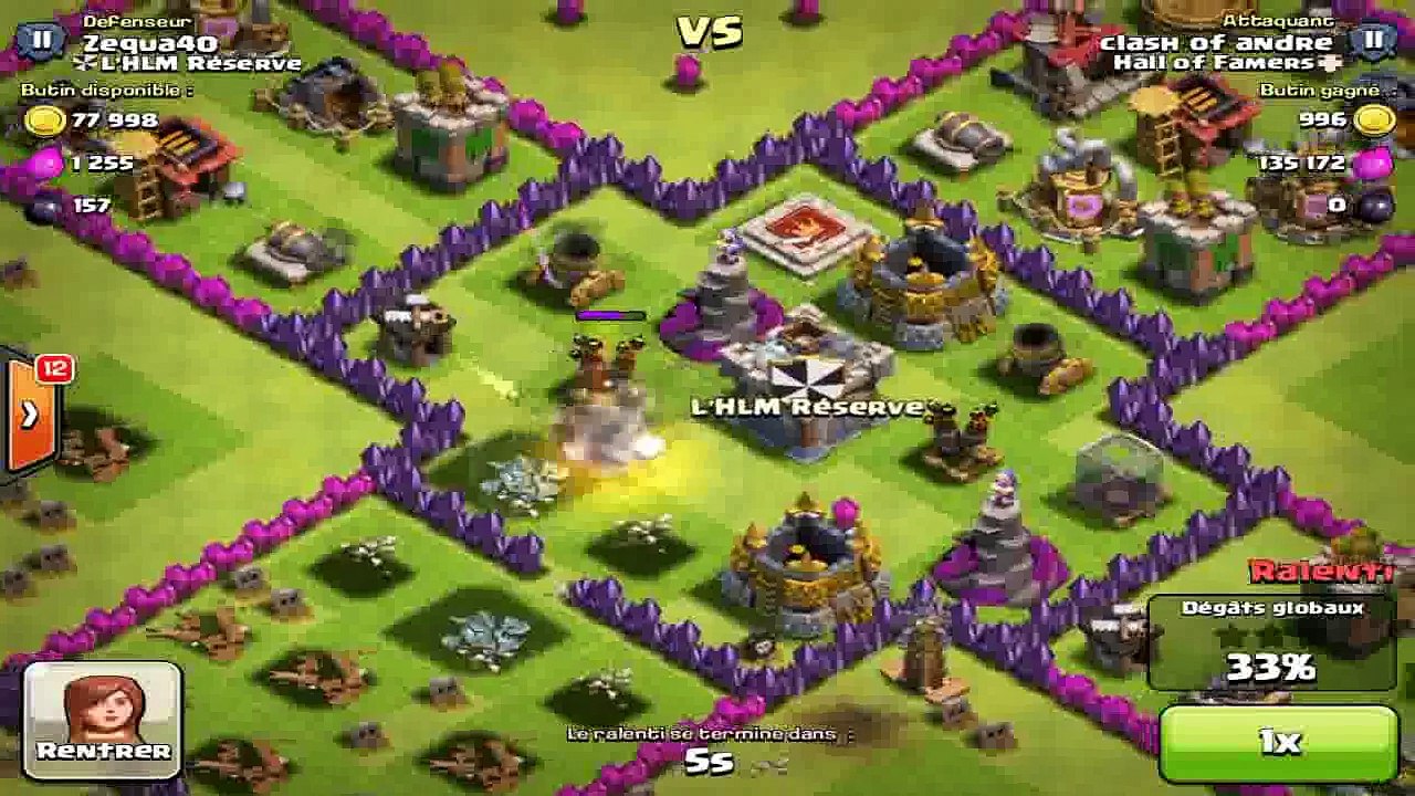 Village X  efficace pour Hôtel de Ville de niveau 7  Clash of Clans