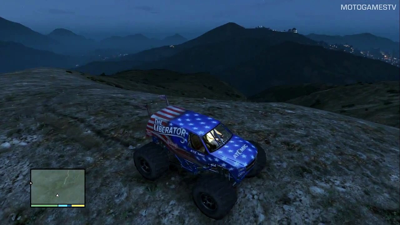 GTA V PS3 - Downhill Drive in The Liberator