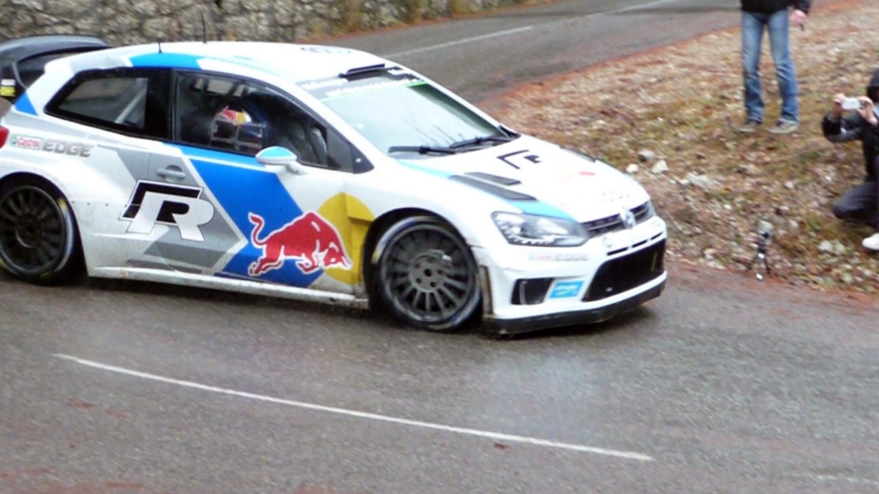 Essai volkswagen polo dans le Trièves Sebastien Ogier et Jari-Matti Latvala