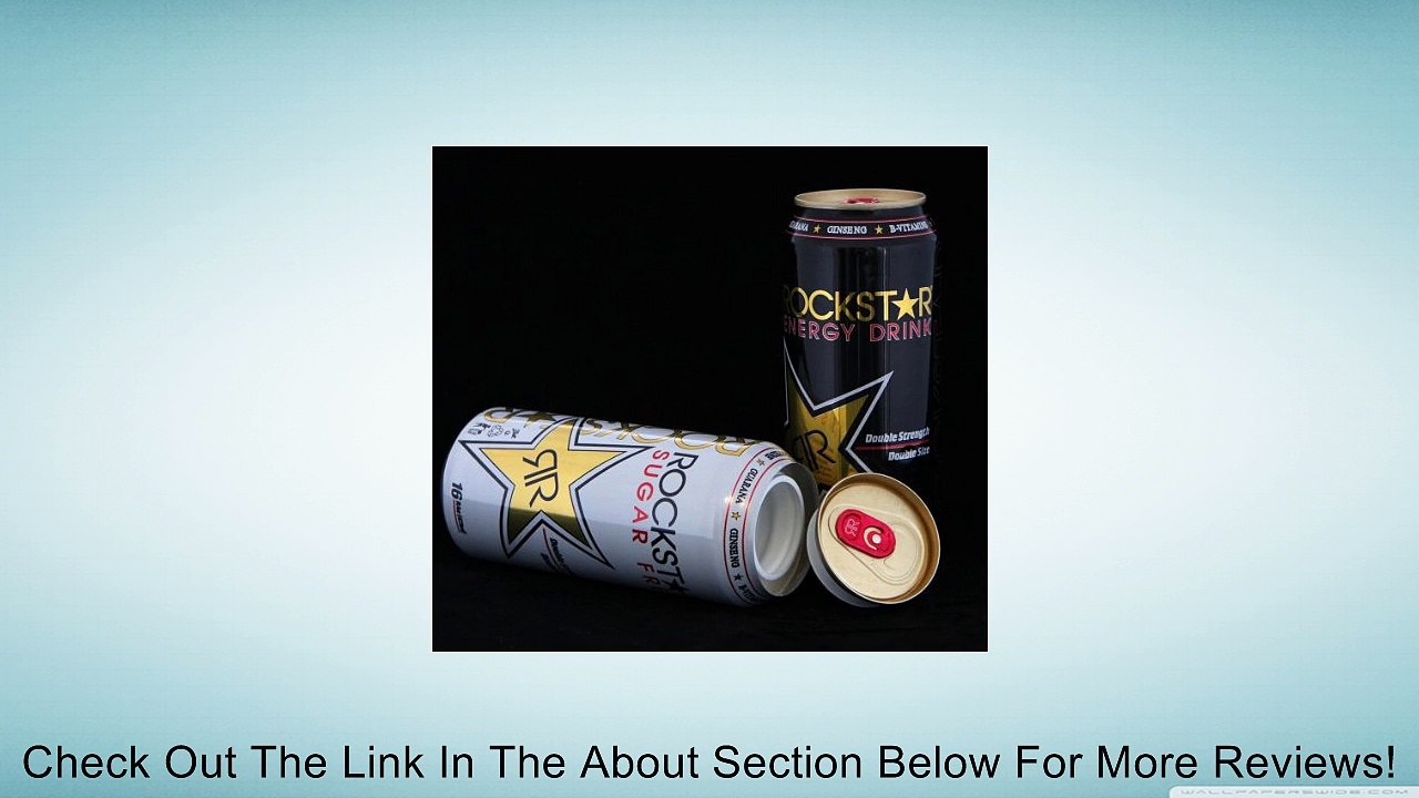 Rockstar Energy Drink Diversion Stash Safe Can+Free Pack of 1 1/4 Rasta Wrap Review