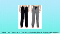 Mens 2-Pack Premium Knit Sleep/Lounge Pants - Charcoal/Black - X-Large Review