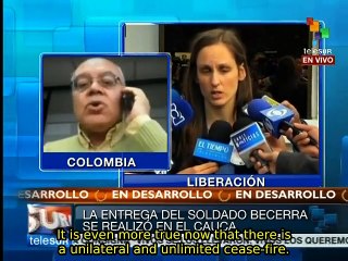 FARC's unilateral ceasefire and soldier release bring optimism: expert