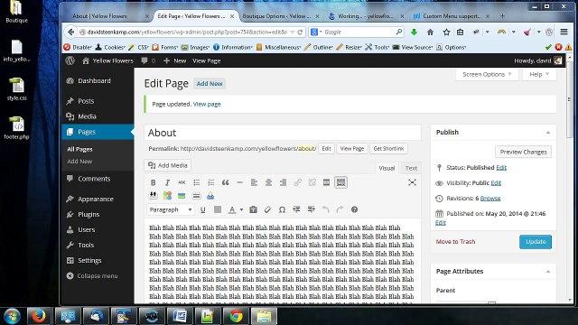 Complete WordPress Video Tutorial - 34 - Pages - Inserting a Photo & Setting a Featured Image