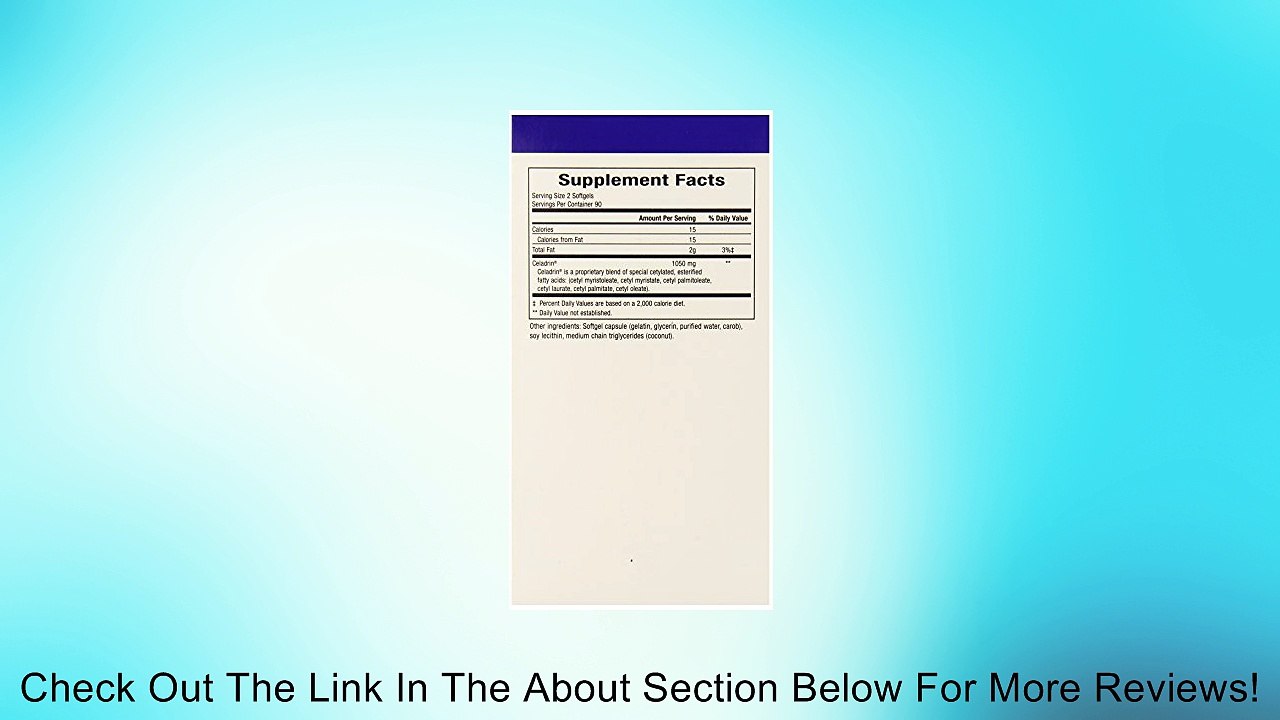 Celadrin Advanced Joint Health Softgels Review