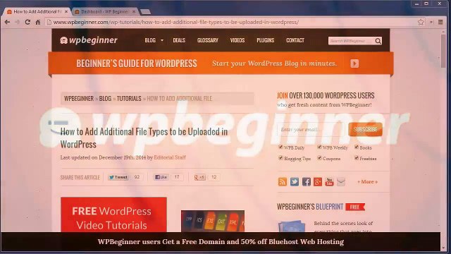How to Add Additional File Types to be Uploaded in WordPress