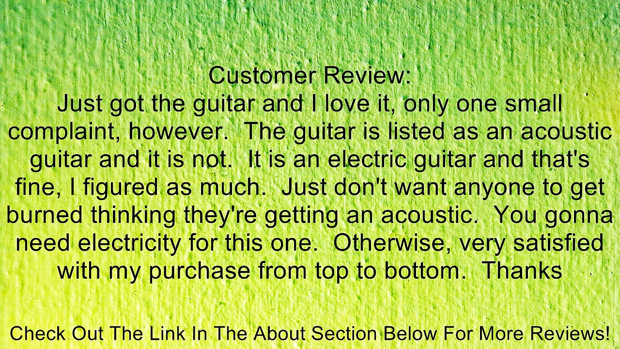 Washburn Vintage Series HB36K Acoustic Guitar, Vintage Matte Review