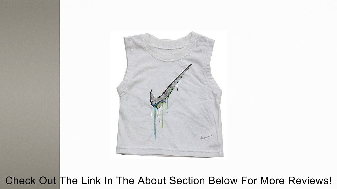 Nike "Dripping Swoosh" Boy's White Cotton Tank Top Review