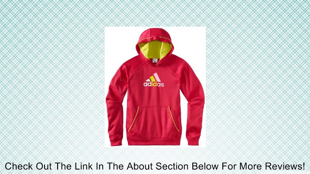 adidas Big Girls' Performance Fleece Hoodie, Lab Blue/Lab Green/Ultra Purple, X-Small Review