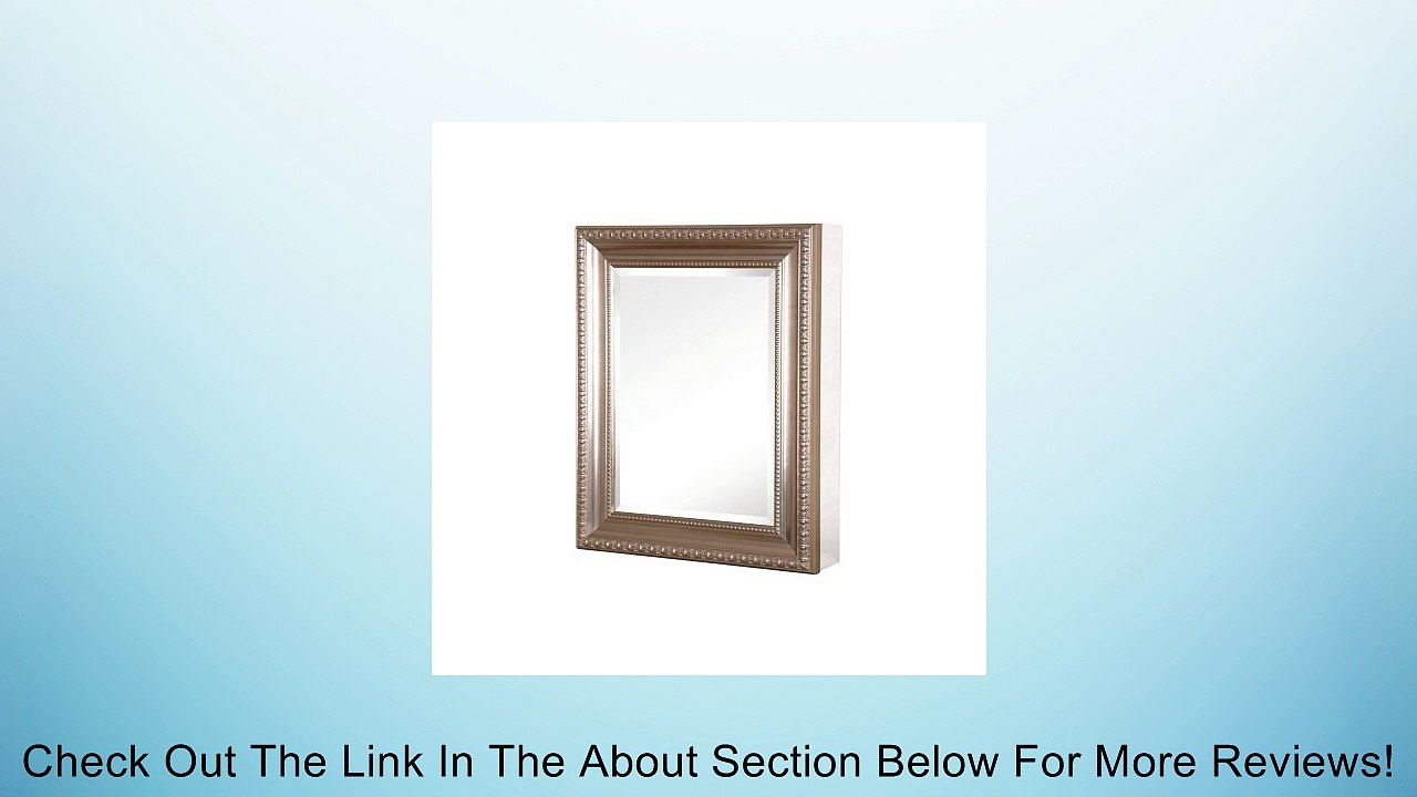 Pegasus SP4596 Deco 30-Inch High by 24-Inch Wide Framed Medicine Cabinet, Brushed Nickel Review