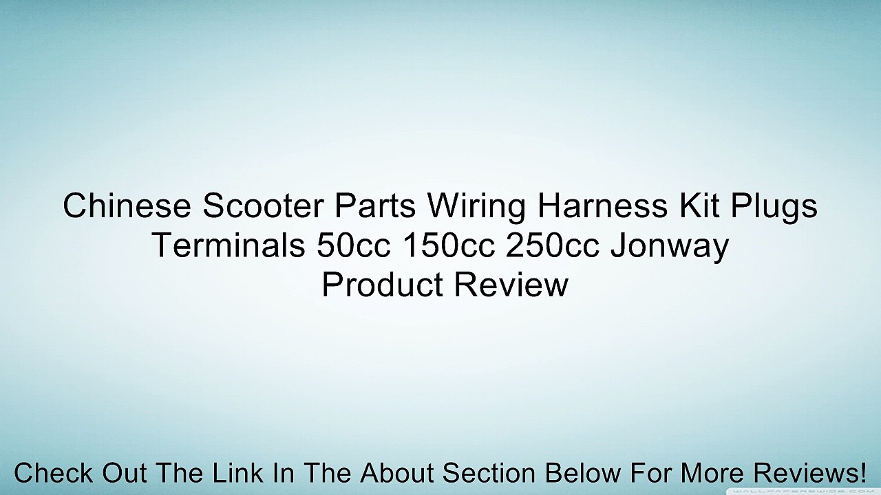 Chinese Scooter Parts Wiring Harness Kit Plugs Terminals 50cc 150cc 250cc Jonway Review