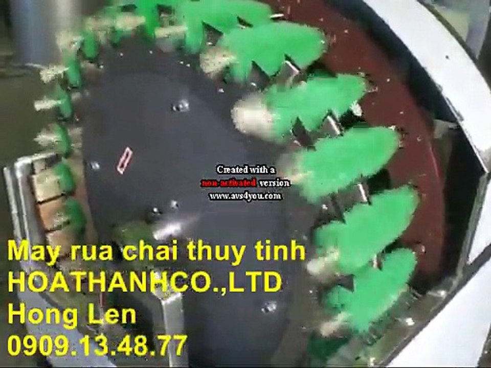 máy cọ rửa chai thủy tinh, máy rửa chai thủy tinh, máy rửa chai rượu, nước mắm CP24