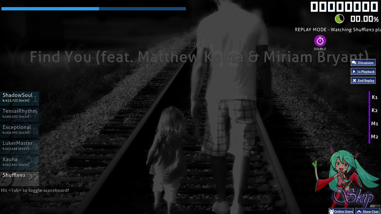 Zedd - Find You (feat. Matthew Koma & Miriam Bryant) [Reclaimed] + DT - Osu!