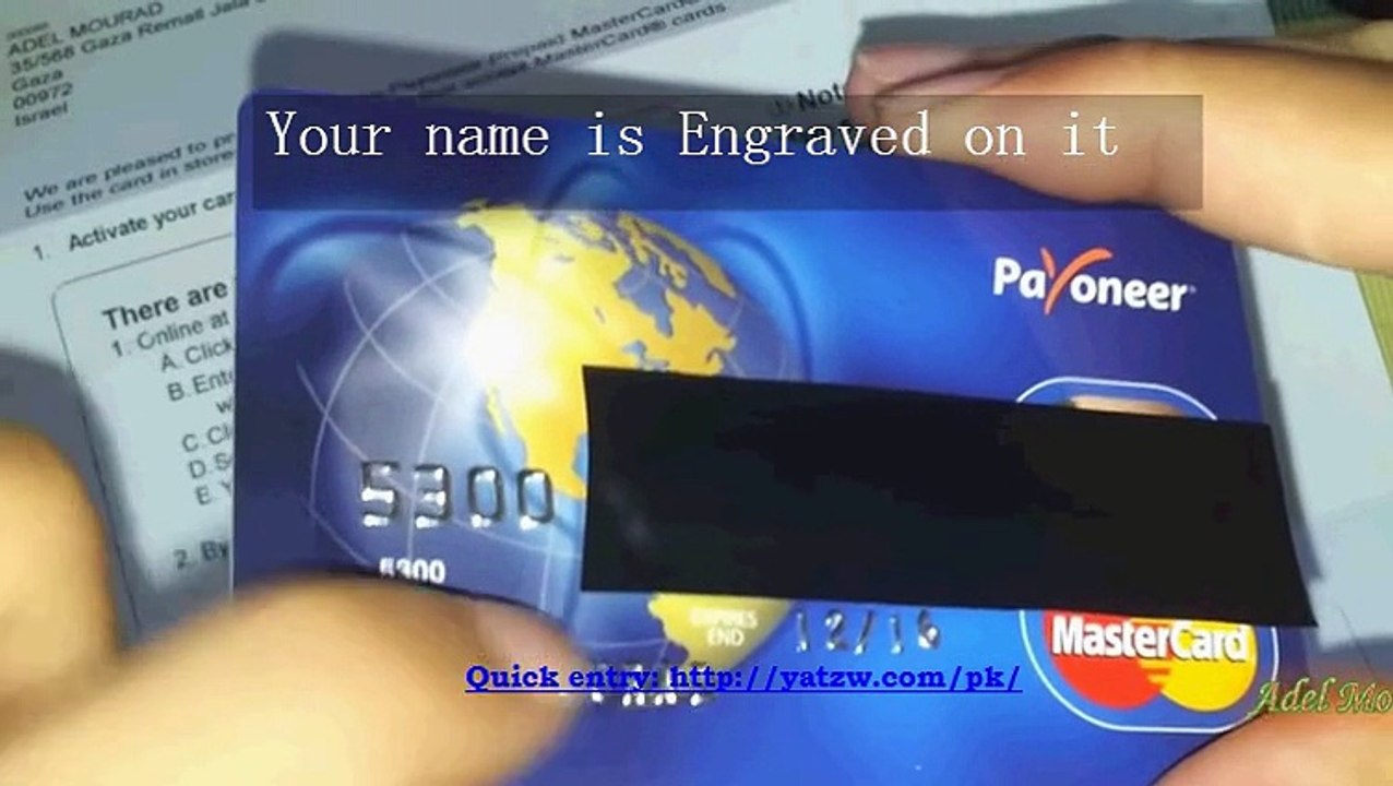 2015 new Receiving & Activating Payoneer Prepaid Debit Master Card