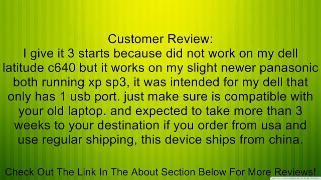 4 Port USB2.0 USB 2.0 Hub to PCMCIA PC Card CardBus Adapter Converter Review