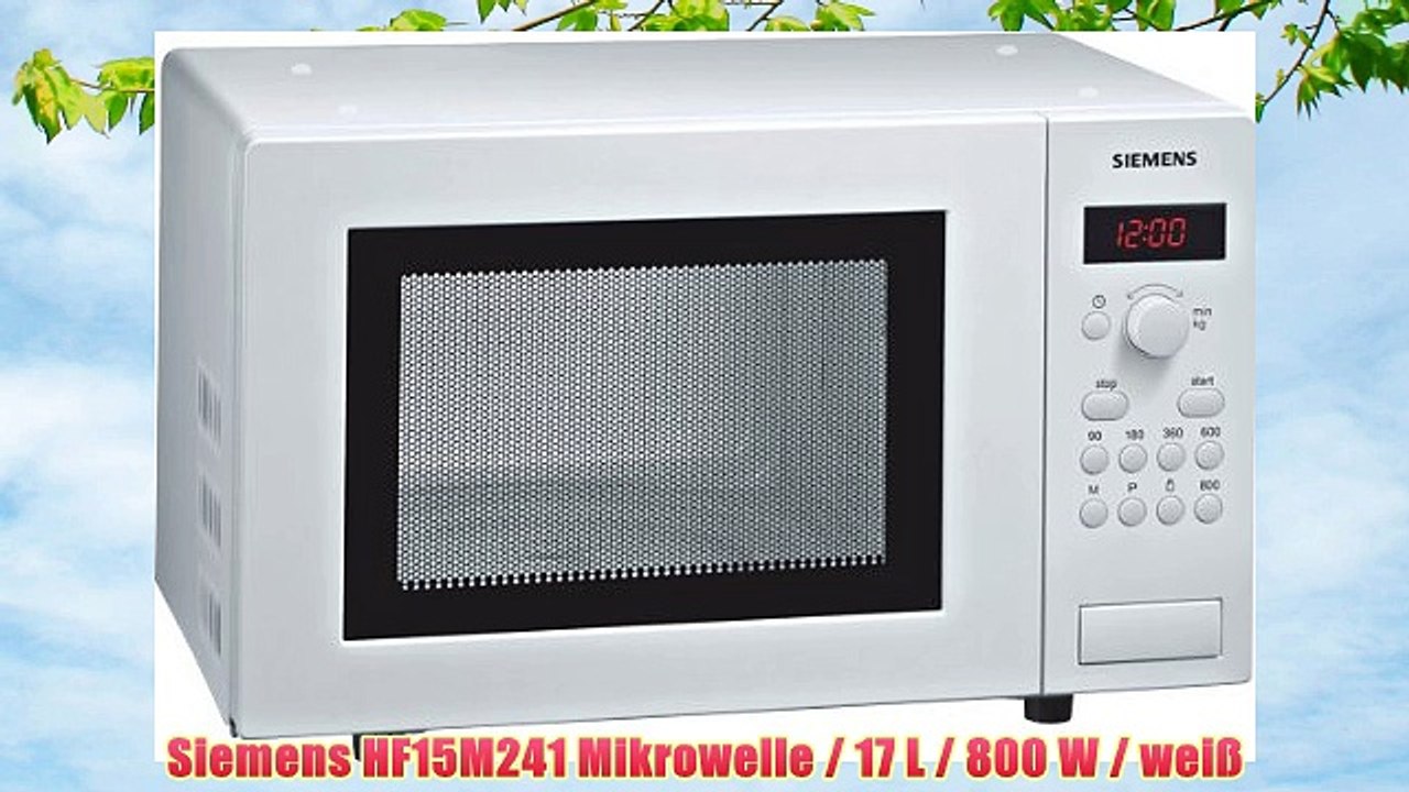 Siemens HF15M241 Mikrowelle / 17 L / 800 W / weiÃŸ