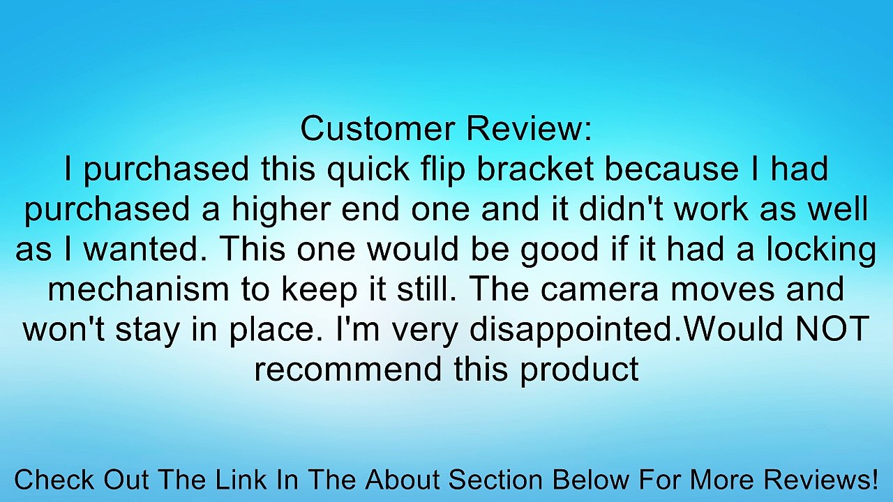 CowboyStudio Multi-Angle Quick Flip Off Camera Flash Bracket for Canon, Nikon, Olympus, Samsung, Sony and Fuji (LH01 bracket) Review