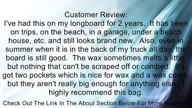 Dakine Surf Daylight Noserider Surfboard Bag (8-Feet, White/Charcoal) Review