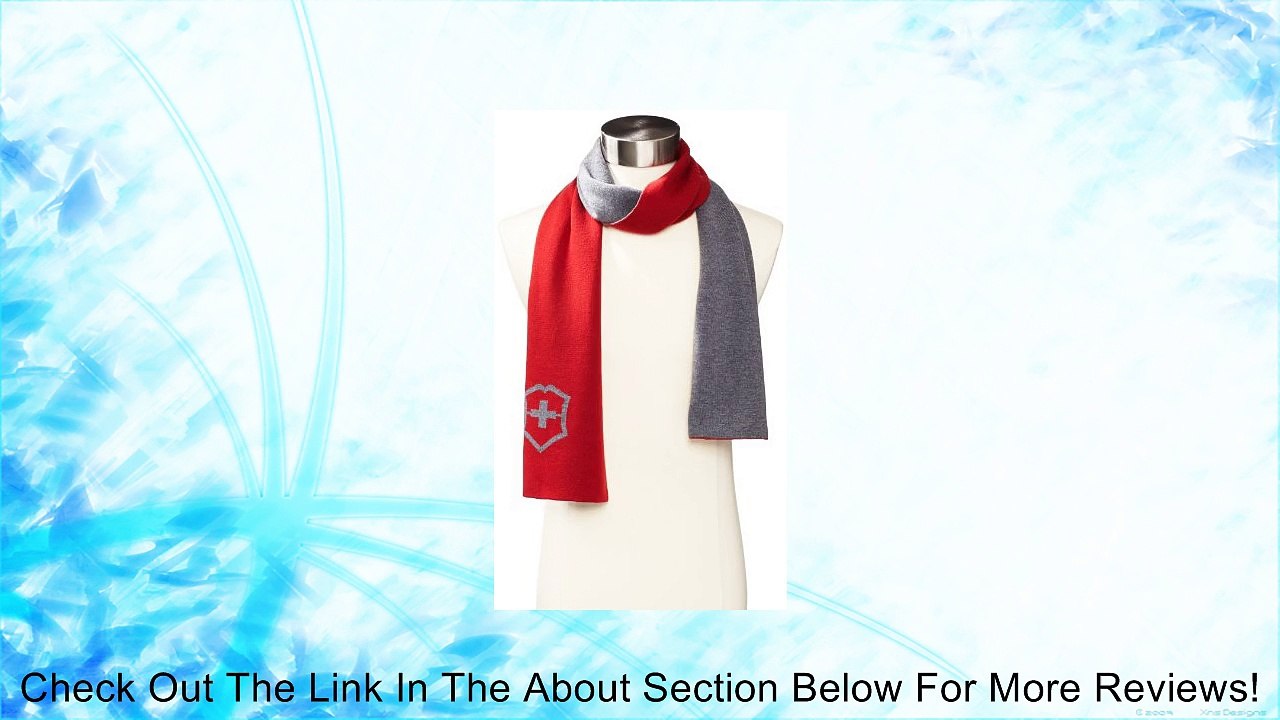 Victorinox Men's Heritage Intarsia Scarf, Black, One Size Review
