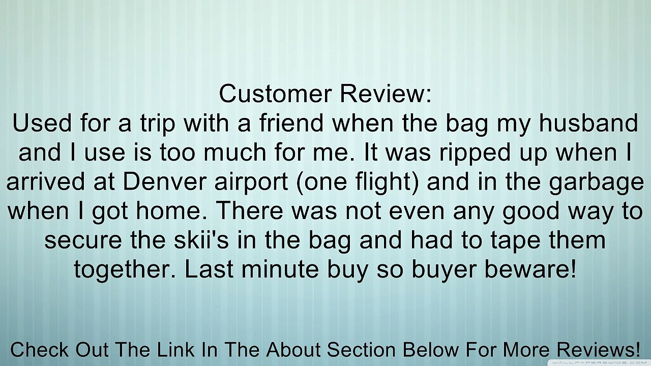 Dakine Ski Sleeve Single Ski Bag (Northwest, 10 x 5 x 73-Inch/190-cm) Review