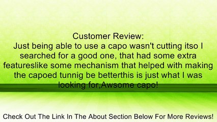 Planet Waves NS Tri-Action Capo, Black Review