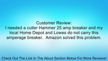 br125 Cutler Hammer Circuit Breaker, 1-Pole 25-Amp Review