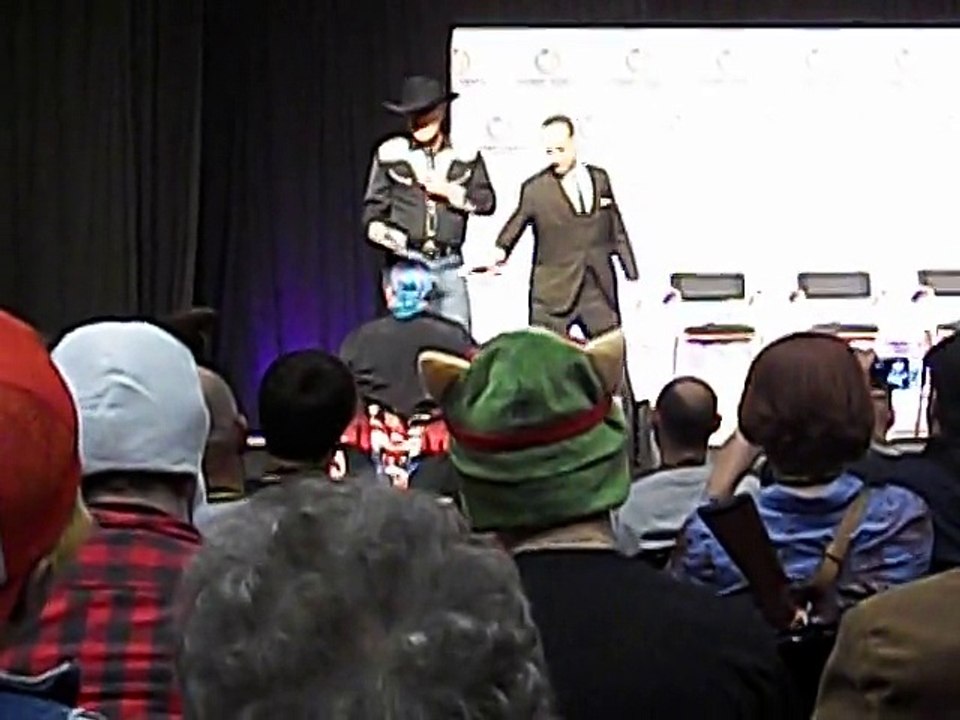 Bruce Campbell and Ted Raimi at Comic Con
