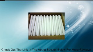 100 Pk 7 Hour White Dripless Paraffin Deluxe Tapered Candles Review