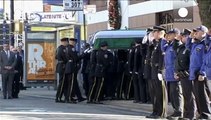 Último adiós de Nueva York a uno de sus policías asesinados