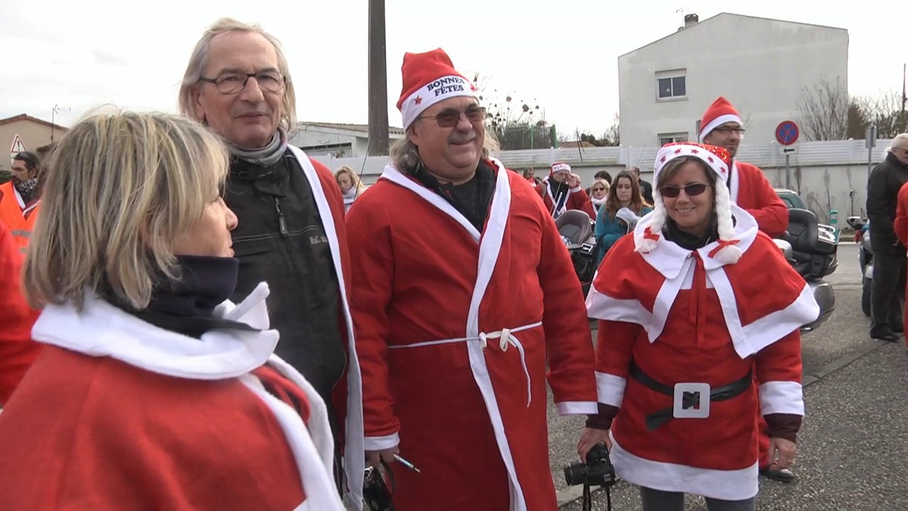 Le père noël et les motards