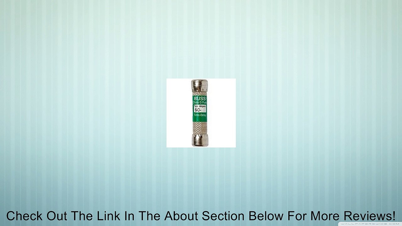 BUSSMANN SC-60 (BP/SC-60, SC60, SC-60BC) 60 Amp (60A) Time-Delay Class G Melamine Tube, 480VAC/300VDC Listed Review