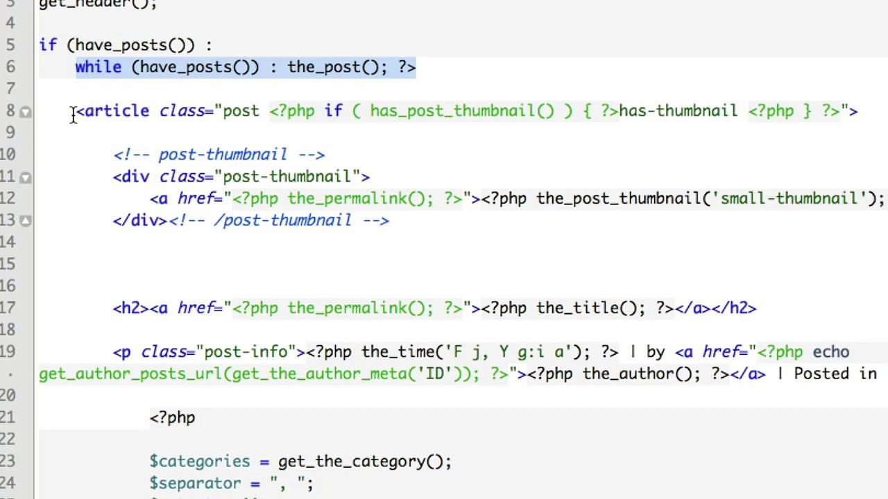 WordPress get_template_part Tutorial