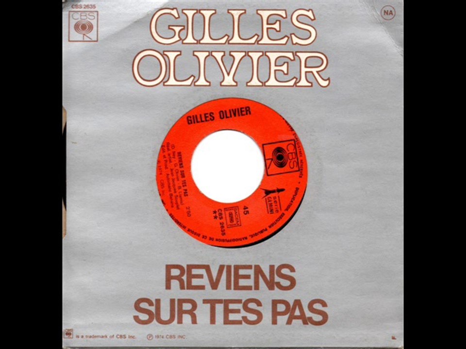 Gilles Olivier Reviens sur tes pas (1974)