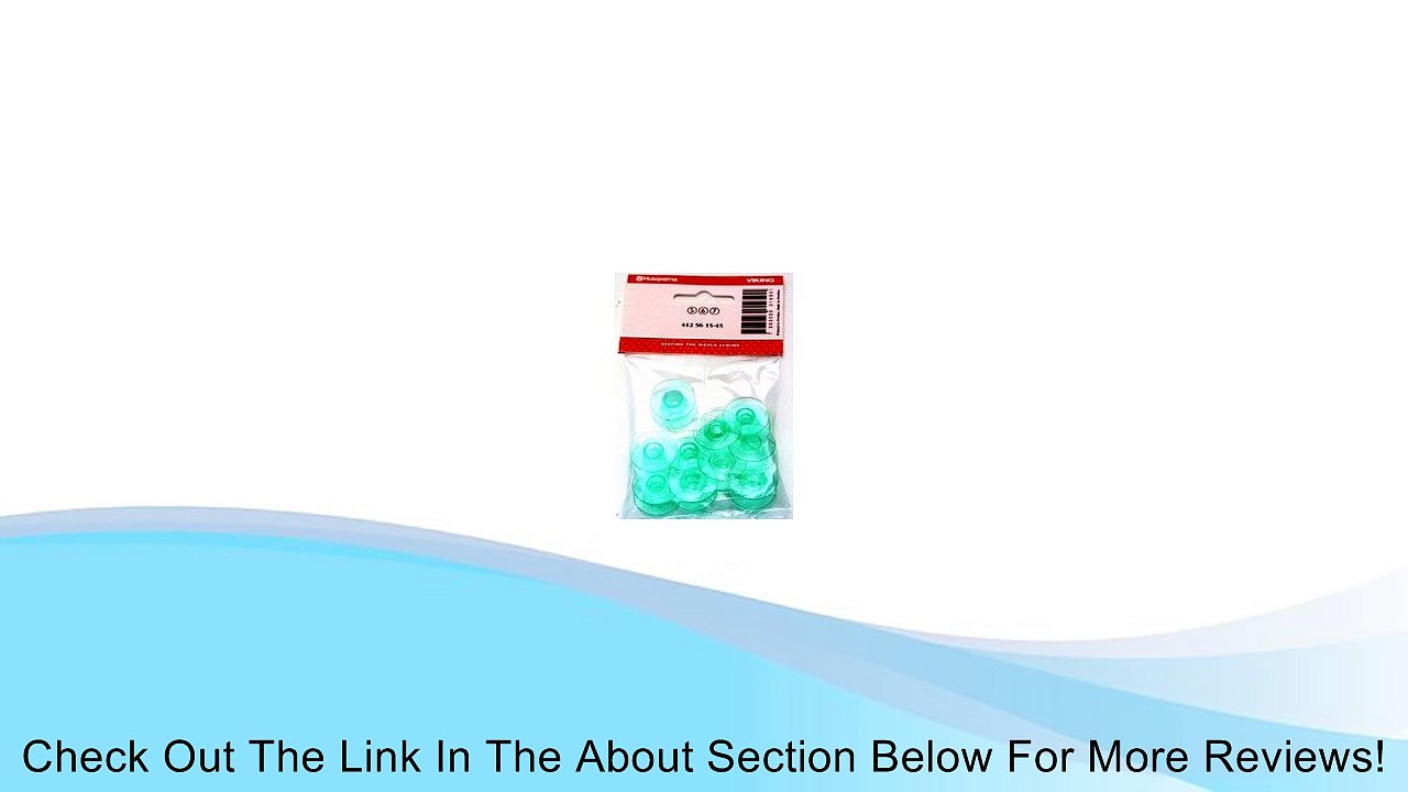 10 Husqvarna Viking Transparent Bobbins 4125615-45 Or 4131825-45 Review