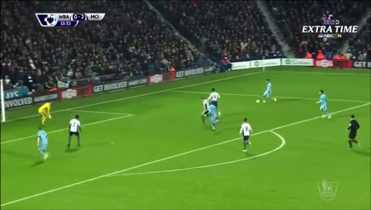 David Silva goal - West Bromwich vs Manchester City (26.12.2014) Premier League