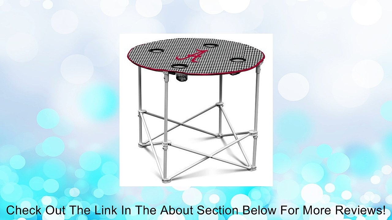 NCAA Alabama Crimson Tide Houndstooth Round Tailgating Table Review