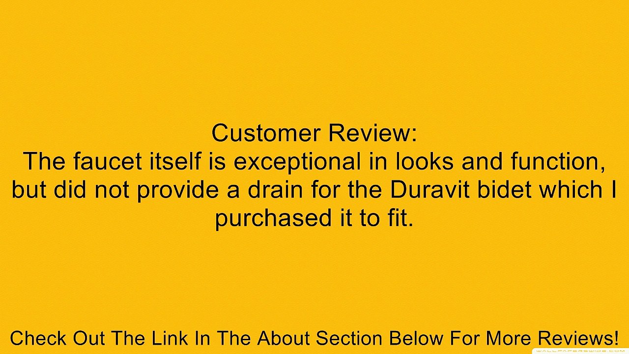 Hansgrohe 31920821 Focus E Single Hole Bidet Faucet, Brushed Nickel Review