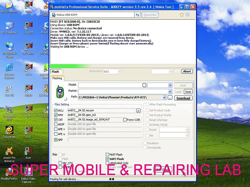 how to flash nokia 206 with mxkey