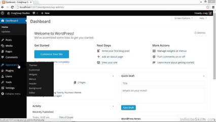 WordPress Tutorial - Building Menus