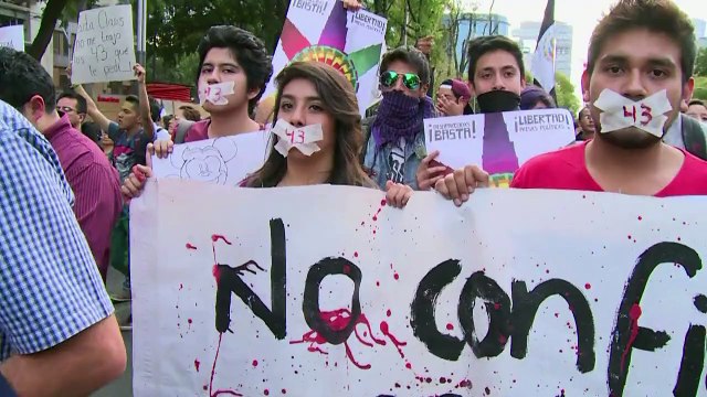 تظاهرة في مكسيكو بعد ثلاثة اشهر من فقدان الطلاب ال43