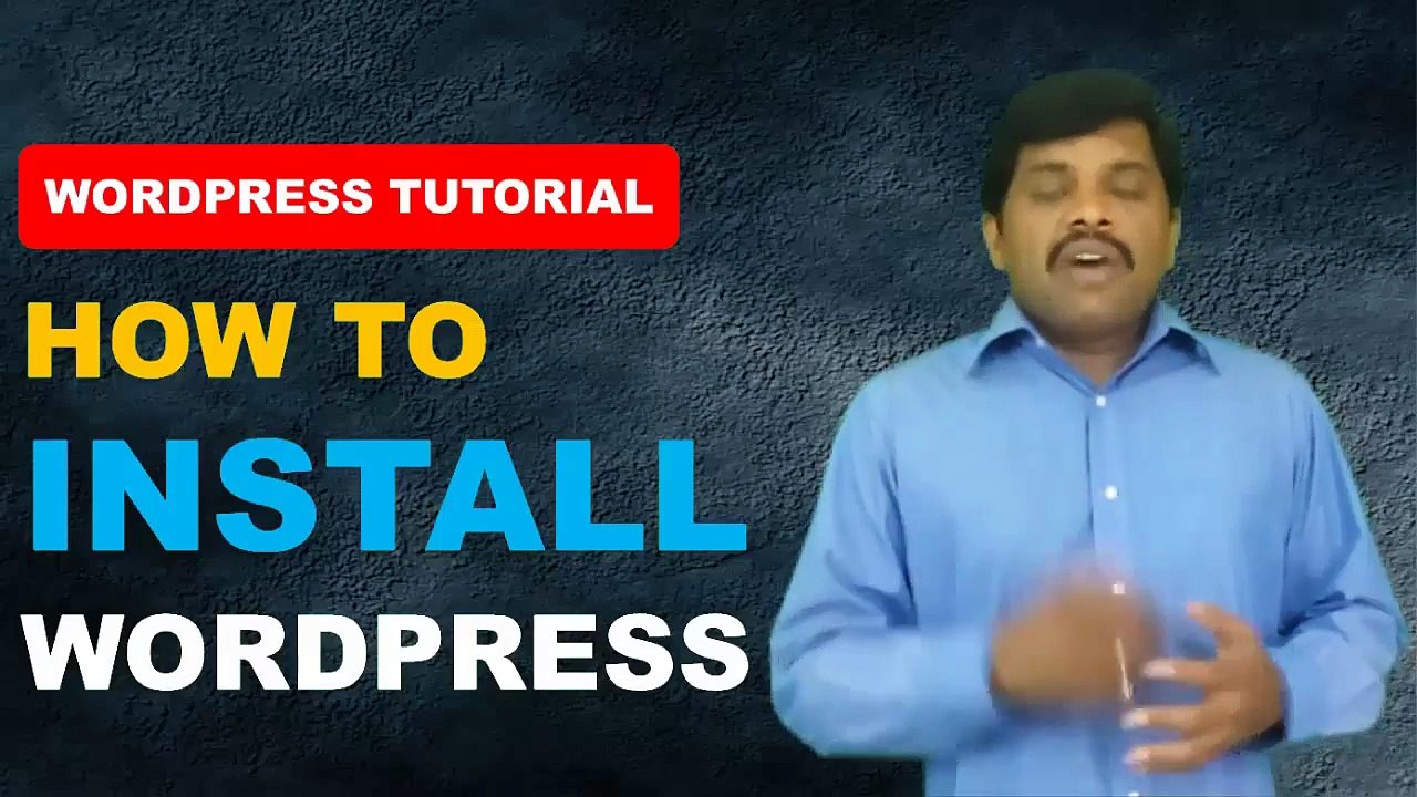 Wordpress Tutorial - How to install wordpress