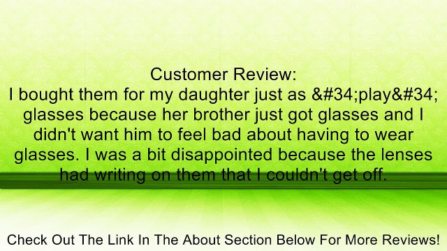Childrens Girls Prescription Eyeglasses Frames 47-17-130 Review