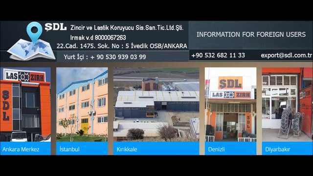 Binek Araçlar için Kar Zinciri - ŞDL Zincir