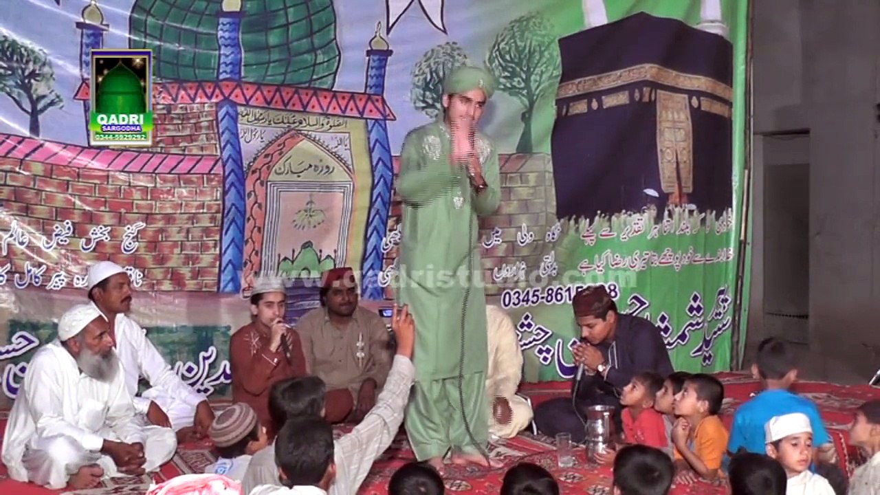 Sohna a Man mohna a Amina tera Lal by Farhan Ali Qadri at Mehfil e naat Chak 48 nb Sargodha 2014