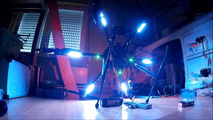 T960 Hexacopter leds Indexées