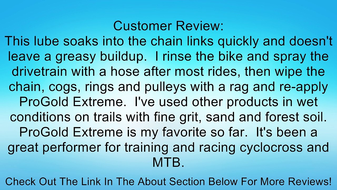 Progold Xtreme Chain Lube (4-Ounce) Review
