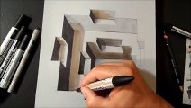 Drawing a Hole, Anamorphic Illusion,