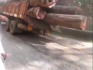 Overloaded Truck Falls From Cliff - Bizarre _ Weird Videos
